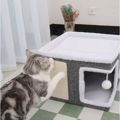 Urban Two-Story Cat Retreat