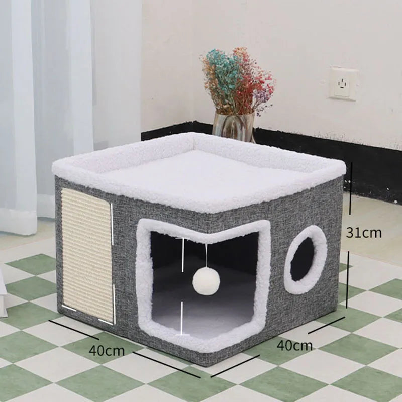 Urban Two-Story Cat Retreat