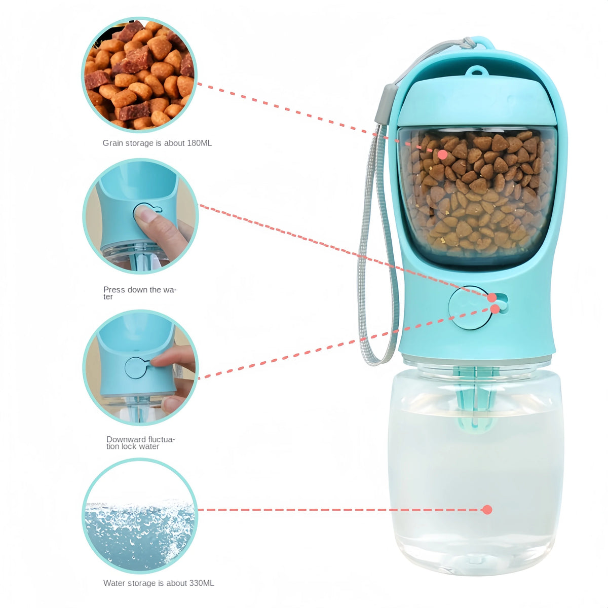 Outgoing Portable Water And Food Cup