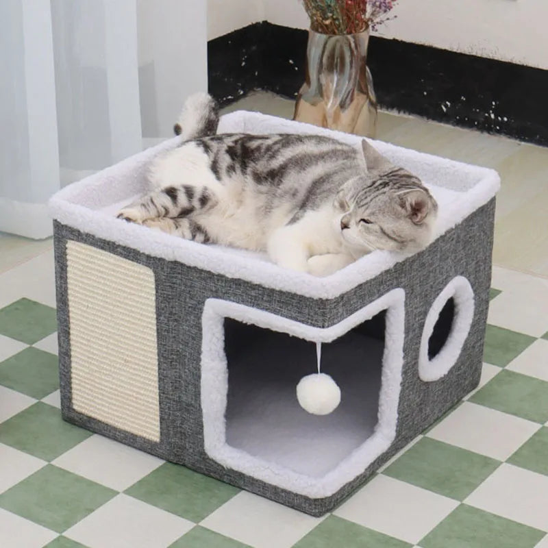 Urban Two-Story Cat Retreat