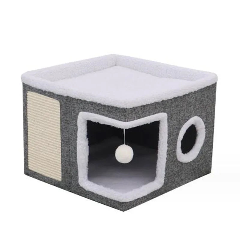 Urban Two-Story Cat Retreat