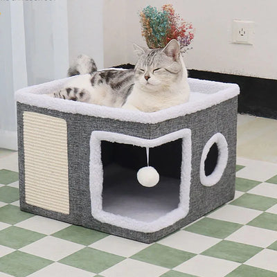 Urban Two-Story Cat Retreat